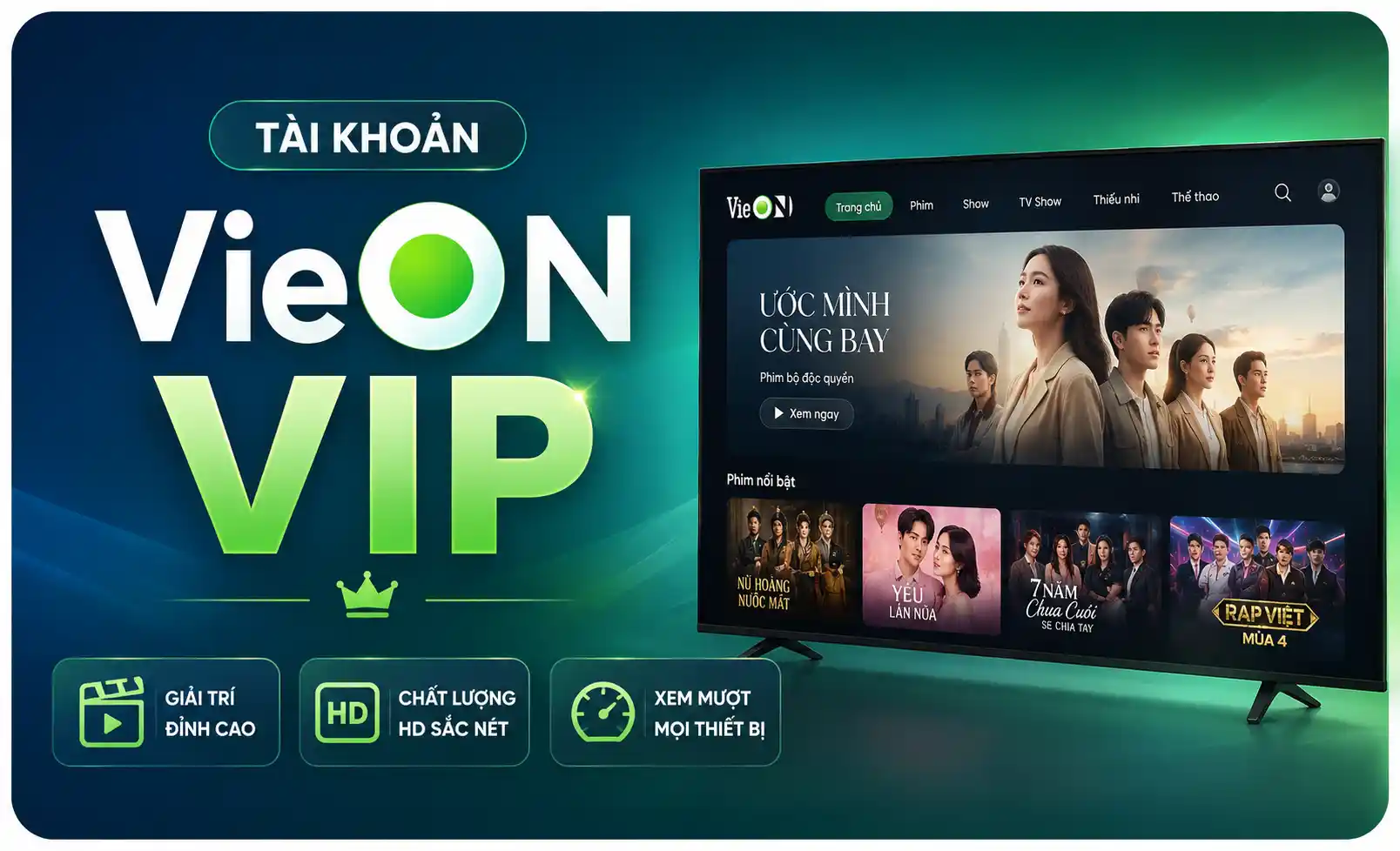 Tài khoản VieON VIP