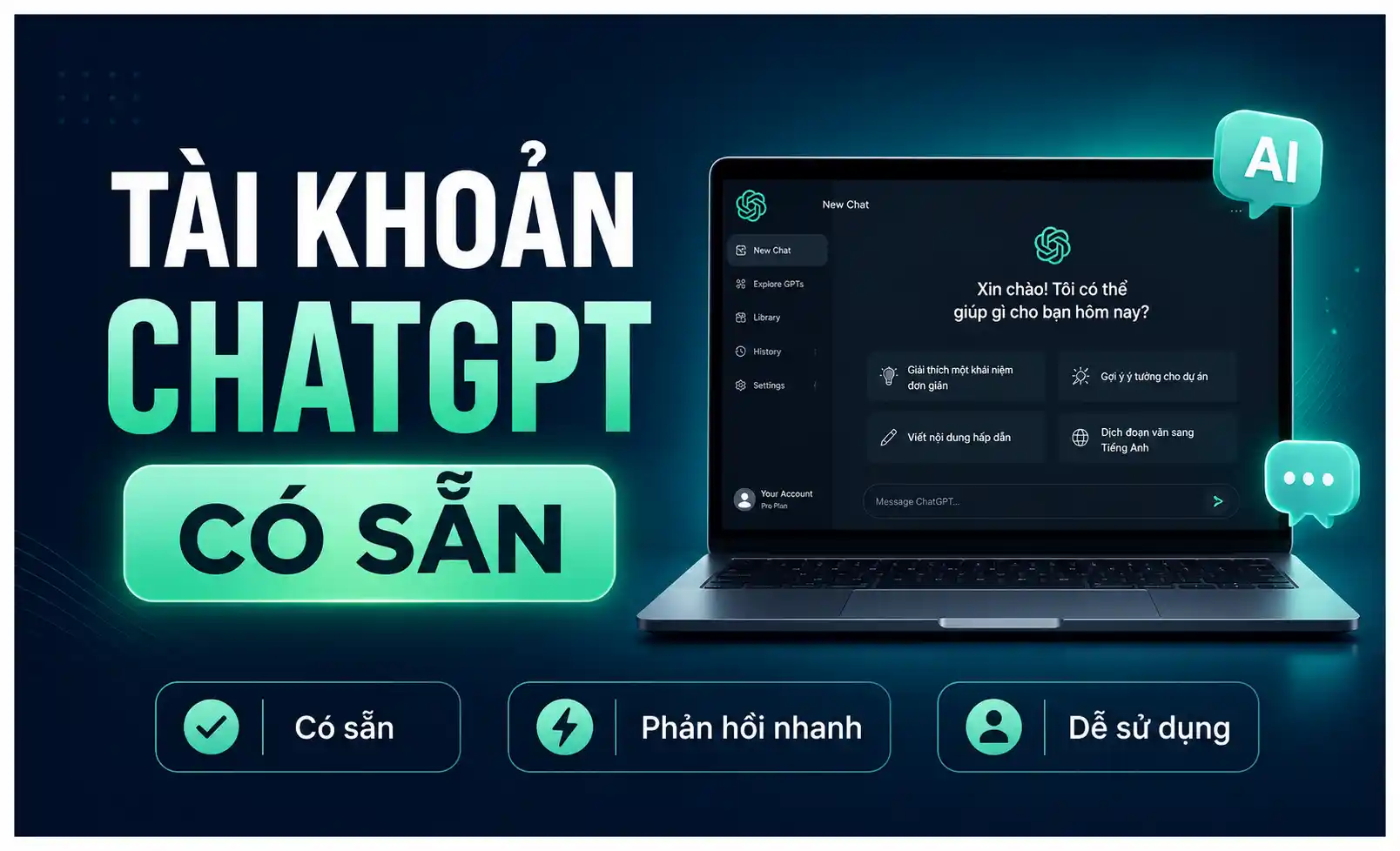 Tài Khoản ChatGPT Có Sẵn Tài Khoản ChatGPT Có Sẵn